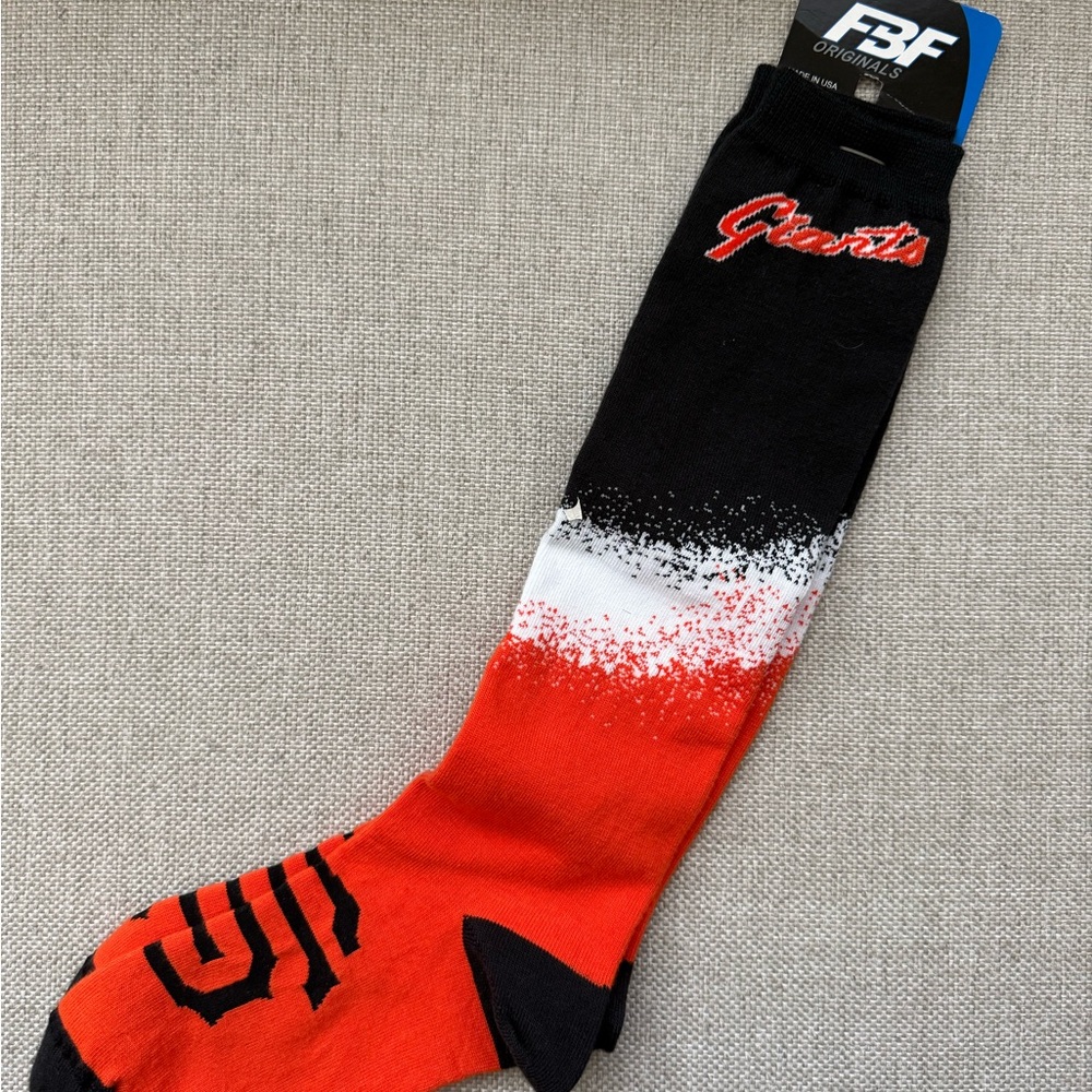 Giants Black and Orange Athletic Socks